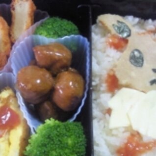 イーブイのオムライス弁当